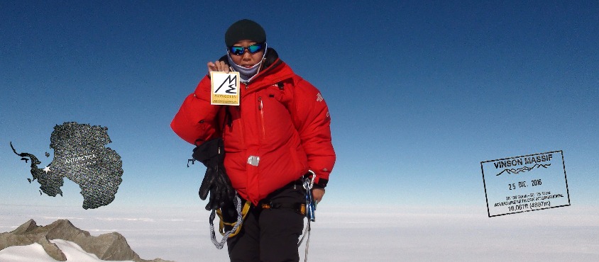 Ms. Gangaamaa Badamgarav is the first Mongolian Seven Summiter