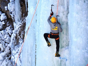 Ice climbing in Mongolia